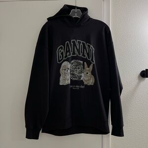 Ganni Black Casual Hoodie